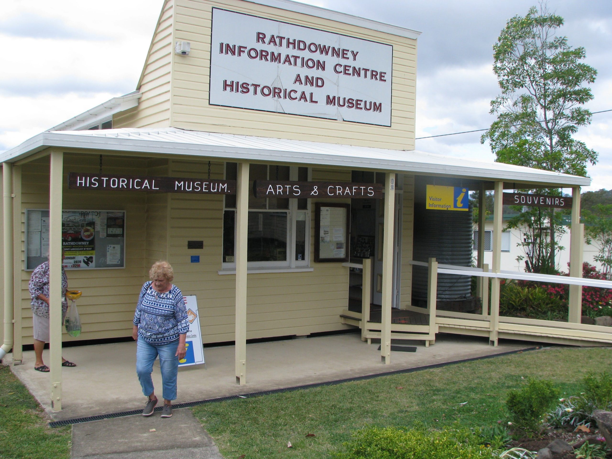 Outside the Rathdowney VIsitor Information Centre