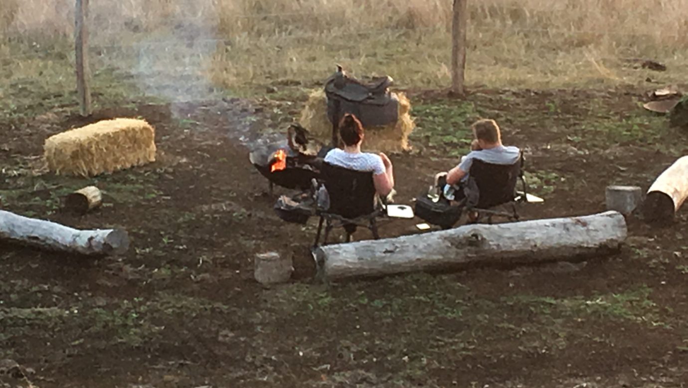 Main homestead campfire.