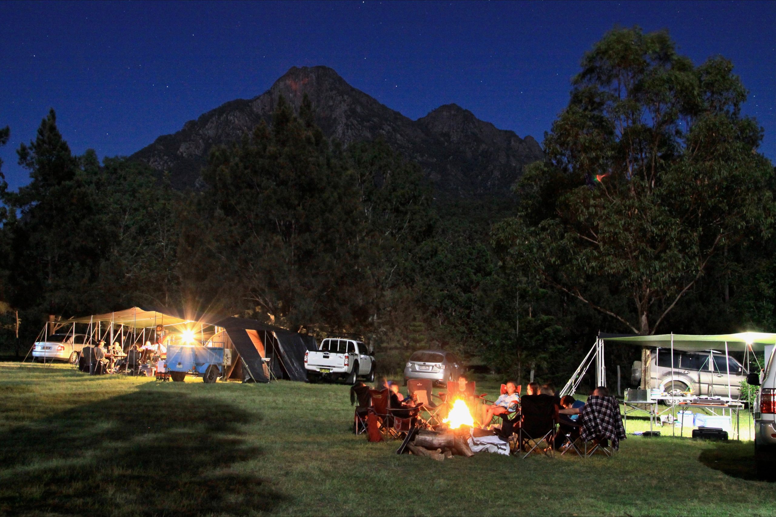 Camping at Mt Barney Lodge