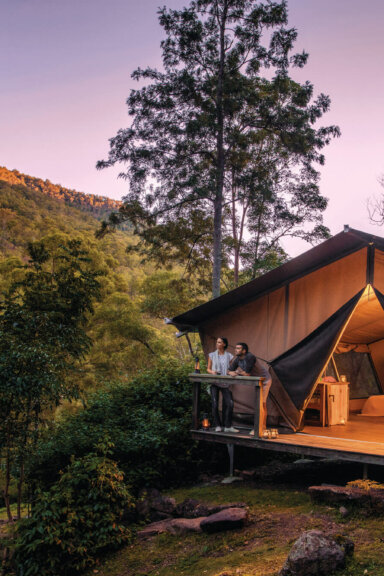 Glamping in The Lost World, Scenic Rim, Queensland