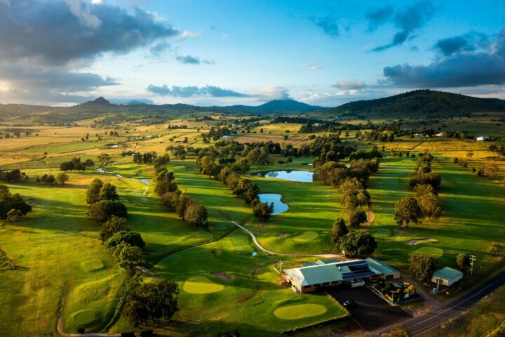 Glorious green and gold views of the countryside