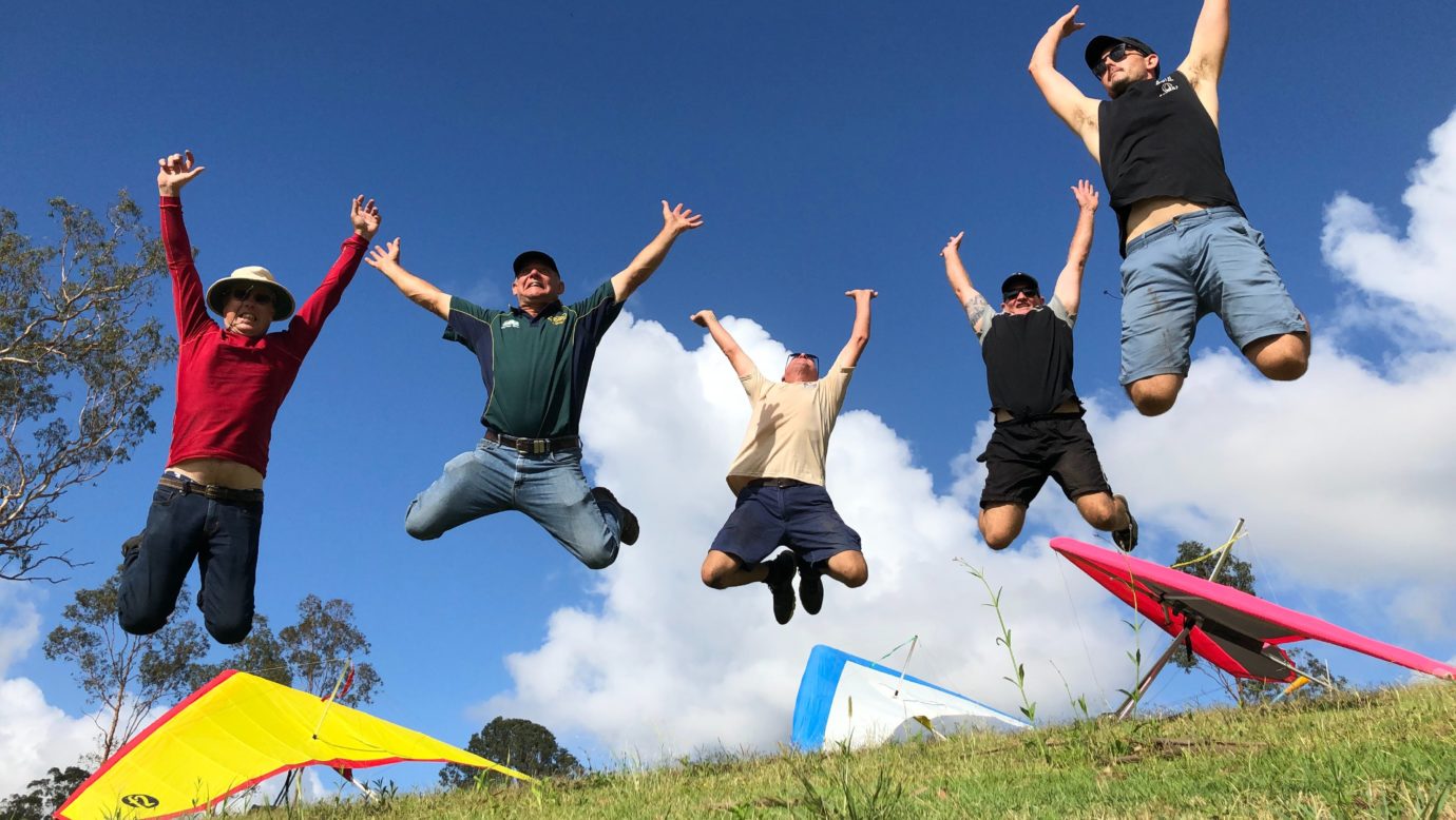 Students on the training hill at the end of the day