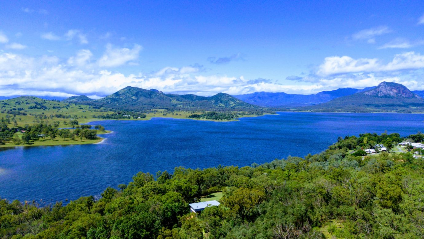 Set above Lake Moogerah on a 19 acre propertys