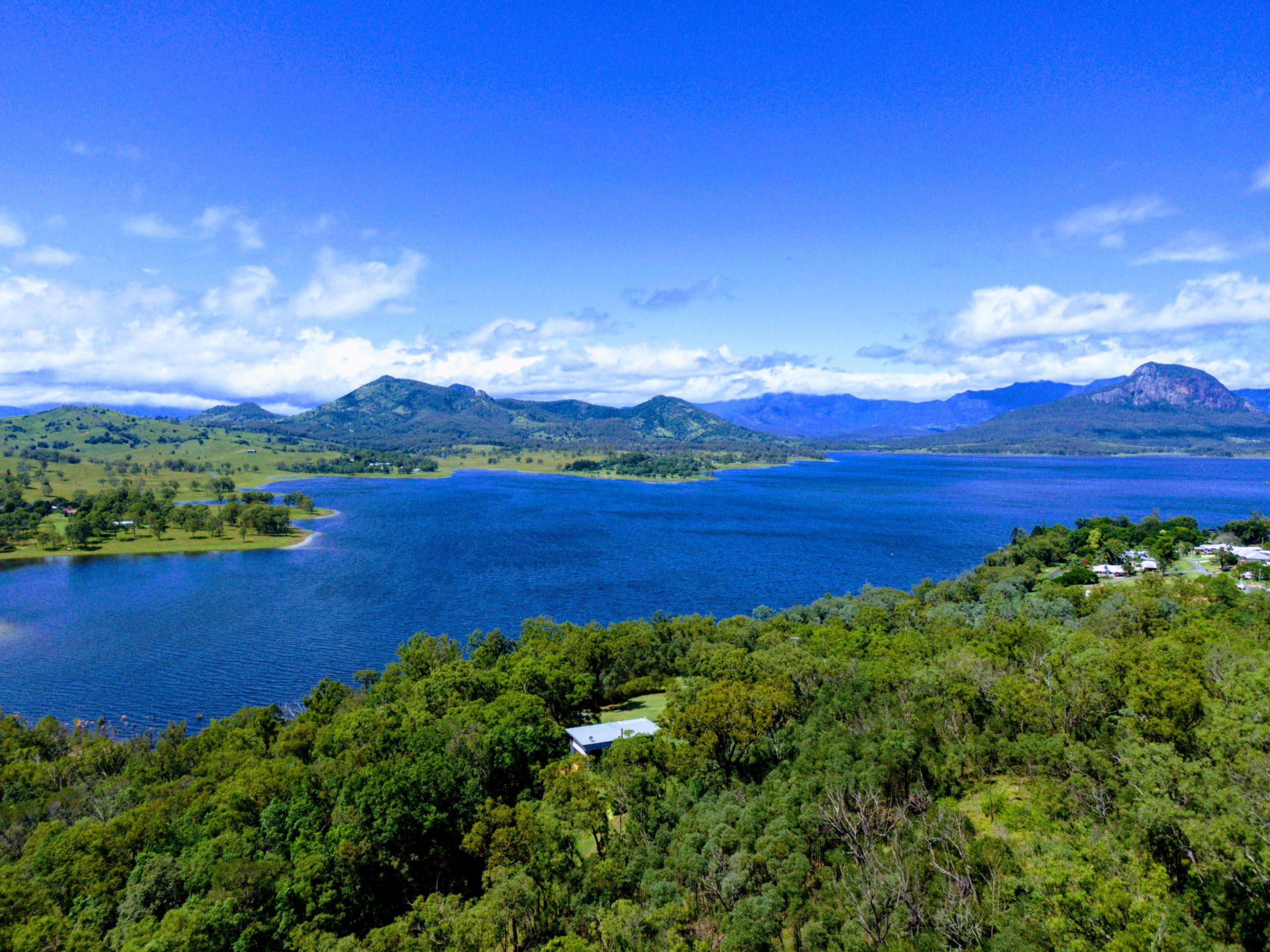 Set above Lake Moogerah on a 19 acre propertys