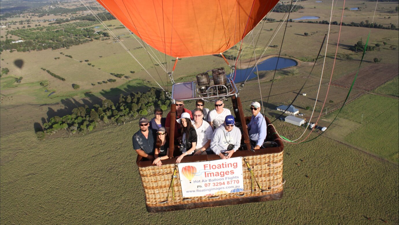 30 mins west of Brisbane balloon flights