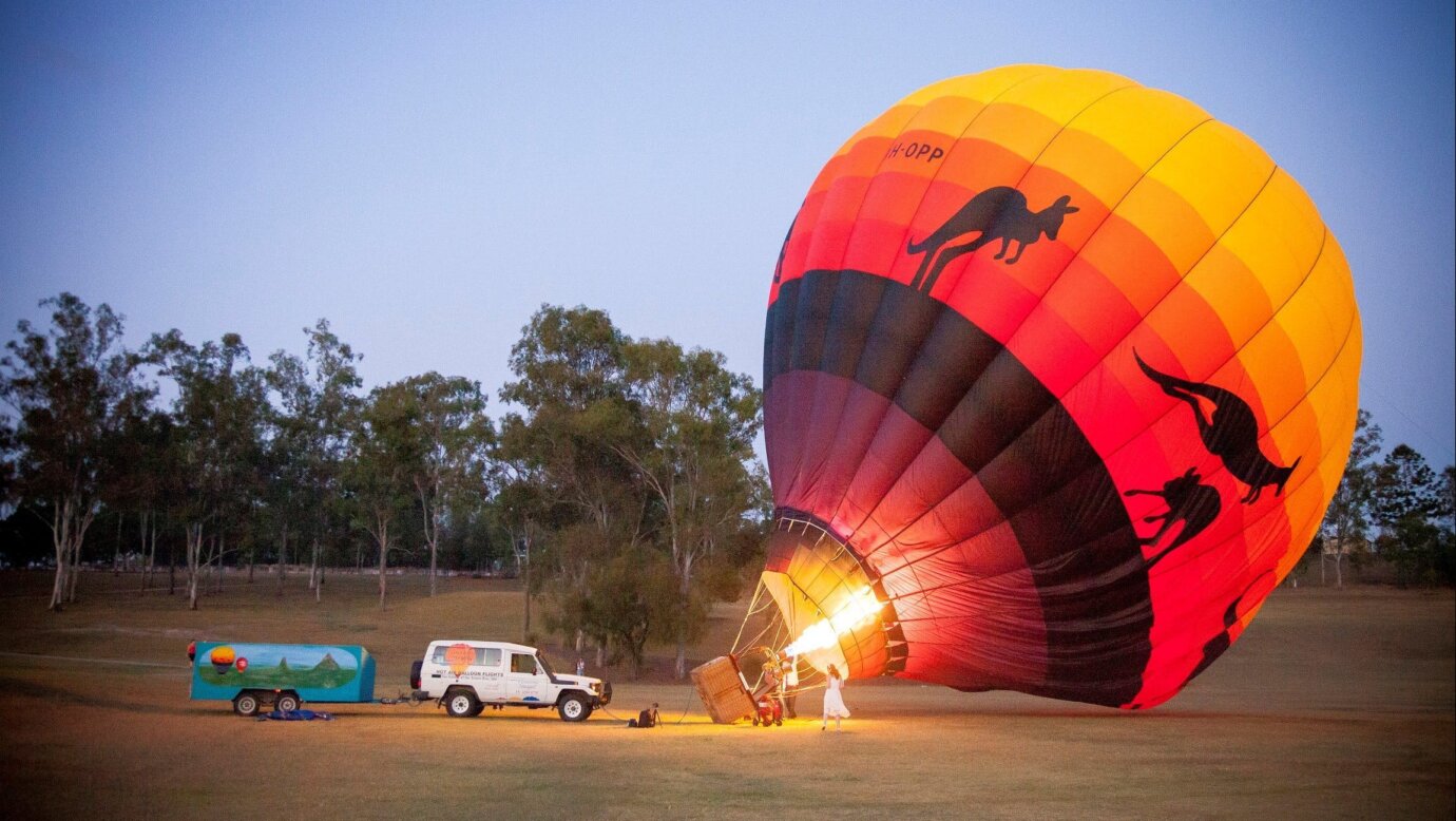 Brisbane hot balloon ride