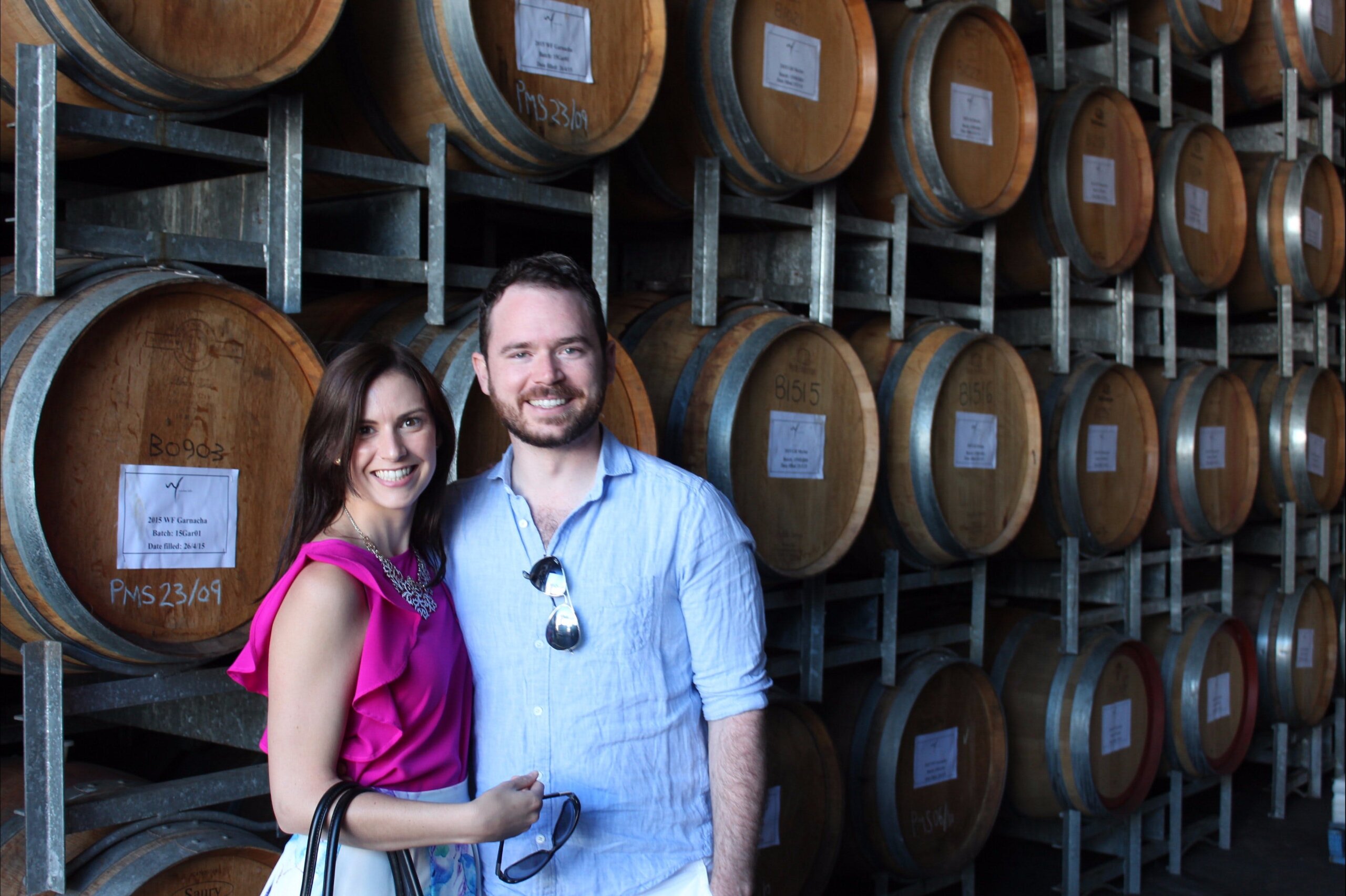 Barrel room, winery, wine tasting, tash maree travel