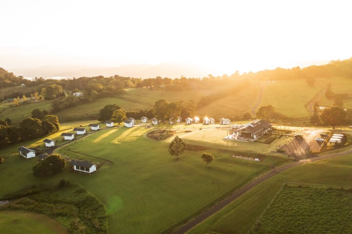 Drone shot of Hazelwood Estate