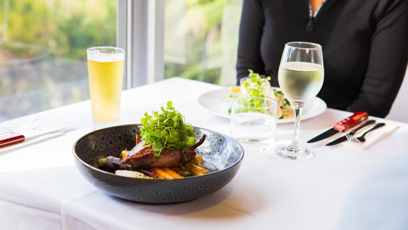 dinner at the Binna Burra teahouse