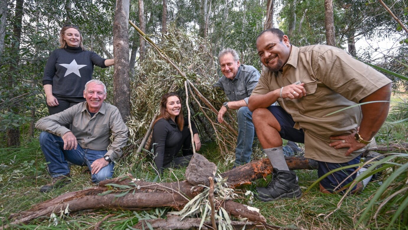 Learn  survival on country, including a practical session building a traditional gunyah.