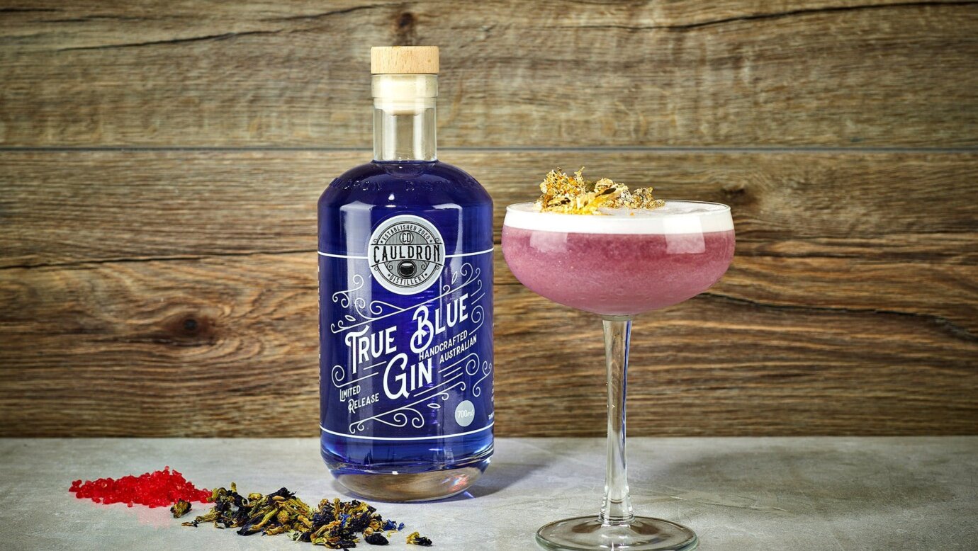 True Blue Gin with Cocktail