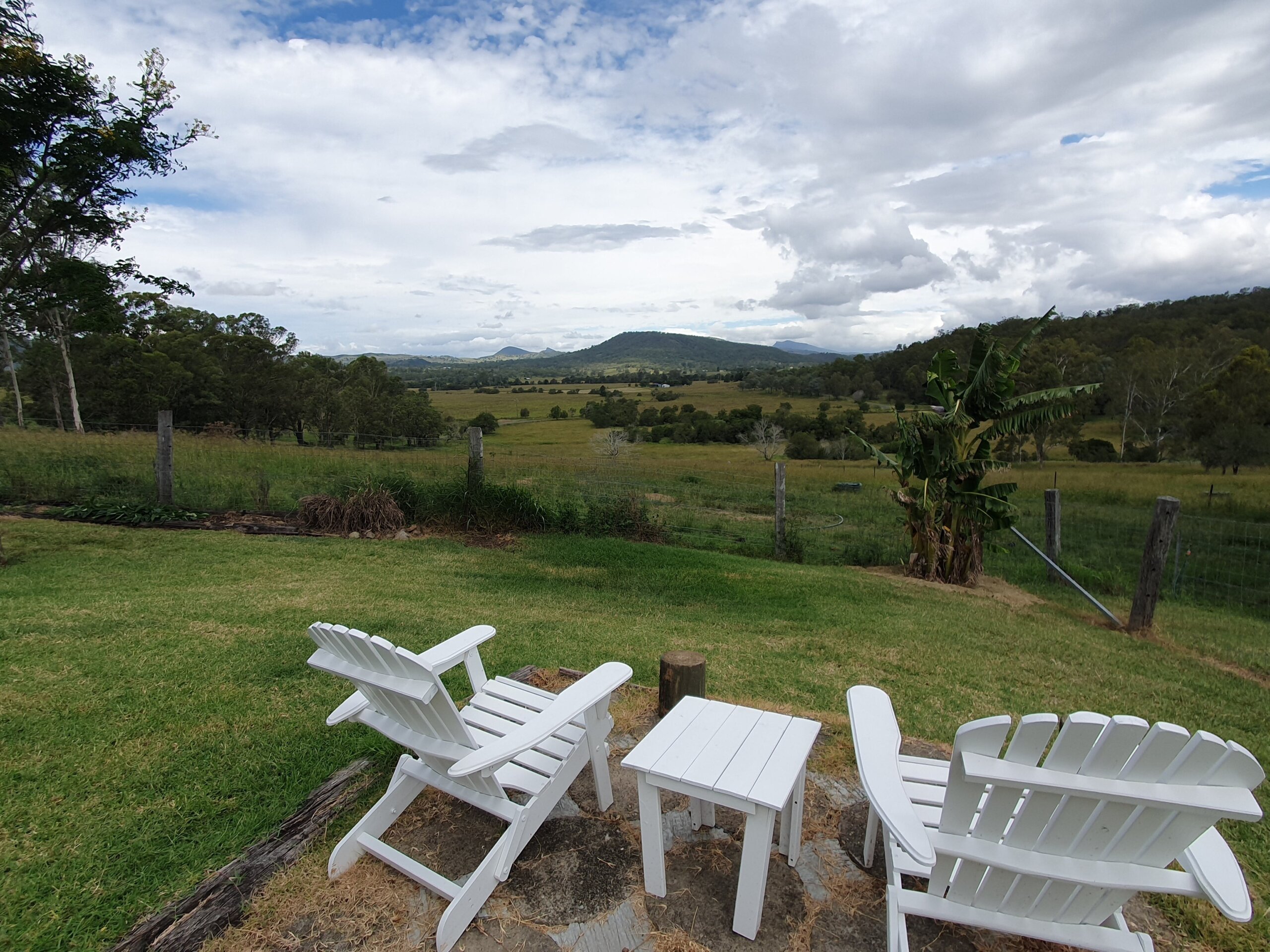 Cosy sitting area at the Garden Cottage to admire the views