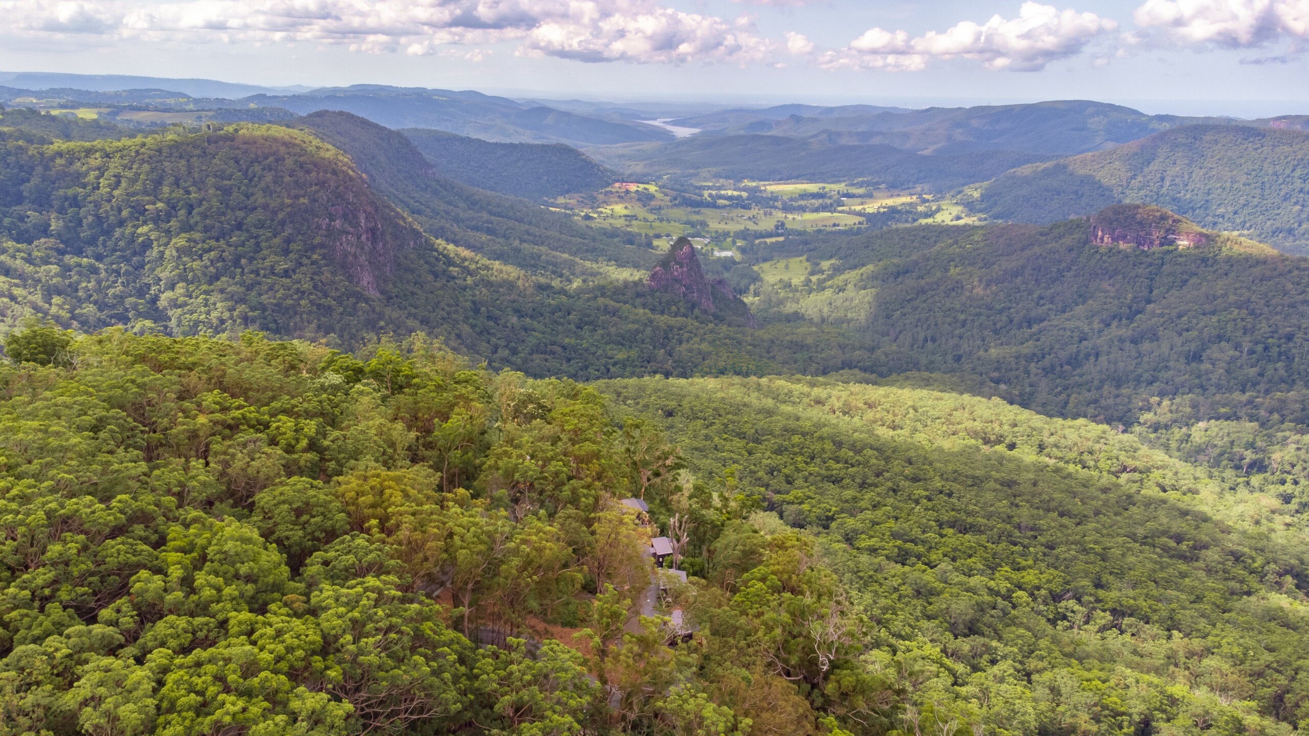 Tiny Wild House aerial view.