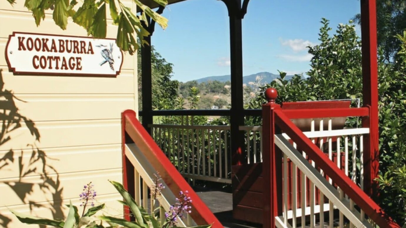 Cottage with verandah and mountain views