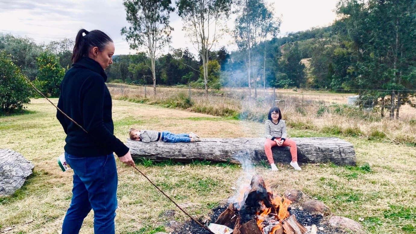 Campfire at the cottage