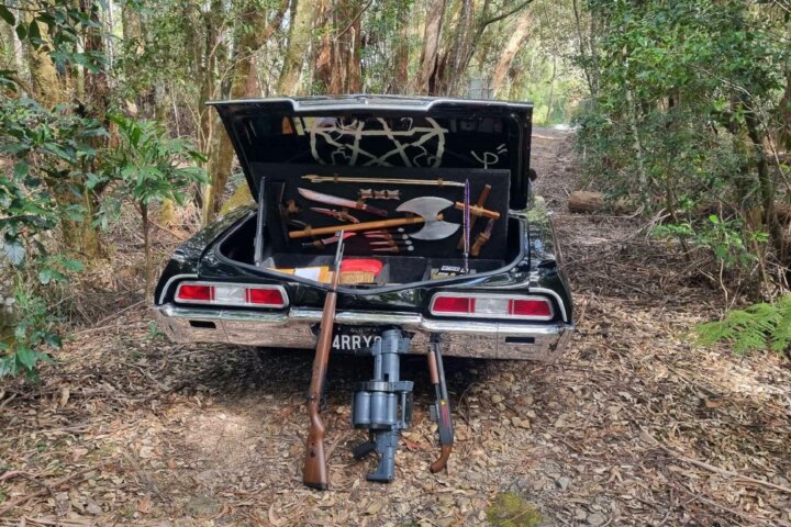 Photo of replica weapons from Supernatural