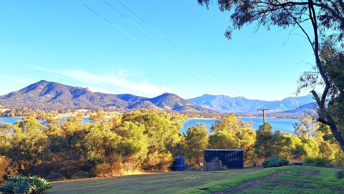 Moogie Pod with stunning views over Lake Moogerah to the Main Ranges beyond