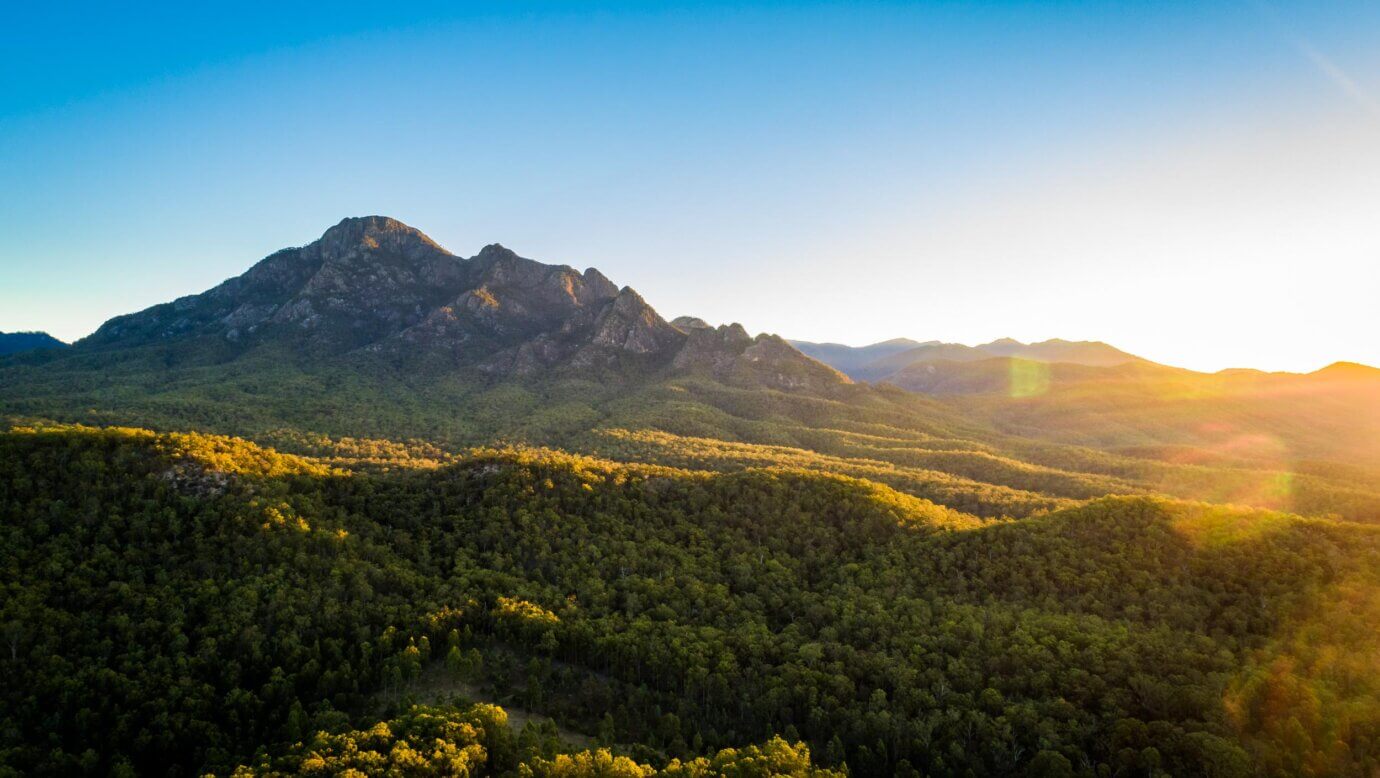 Mount Barney at sunset