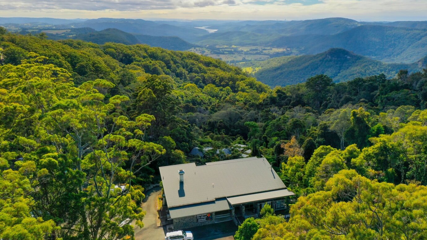 Aerial view of the Tea House