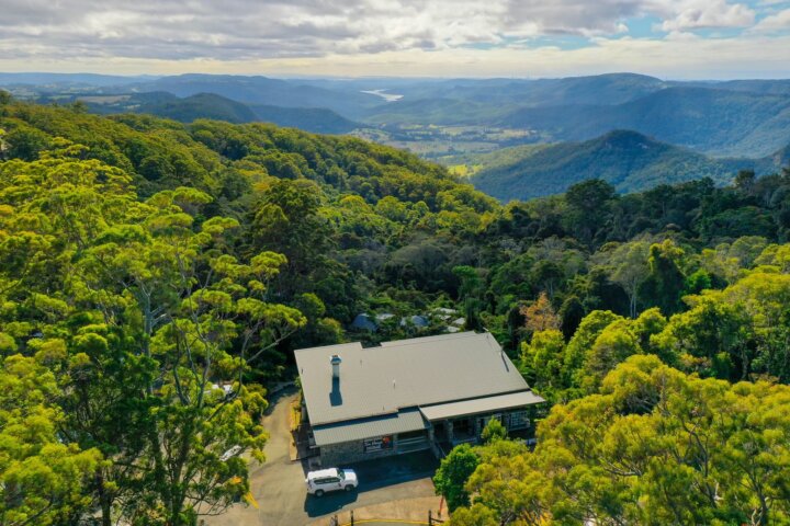 Aerial view of the Tea House