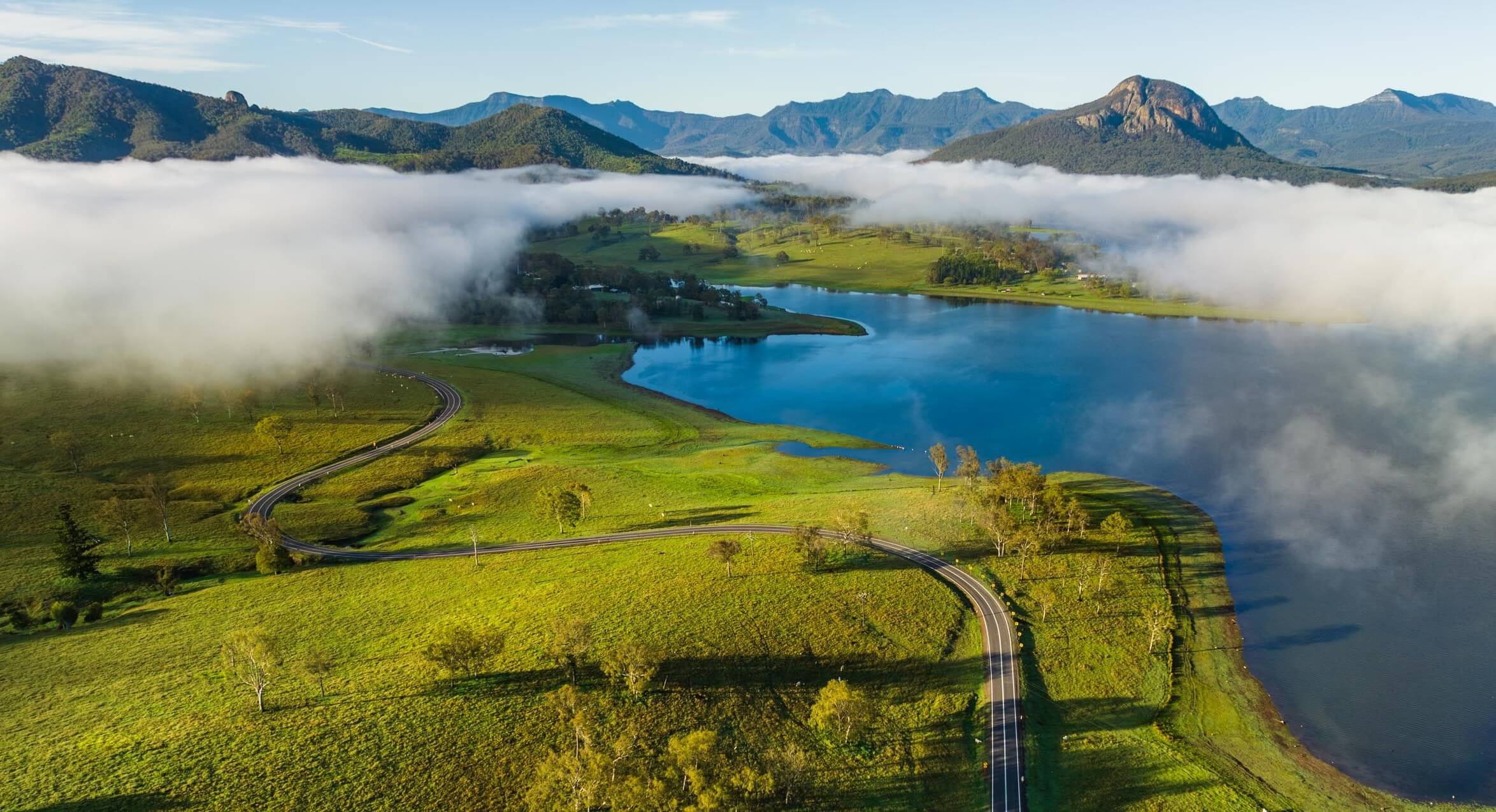 Lake Moogerah within the Scenic Rim, Queensland, Australia