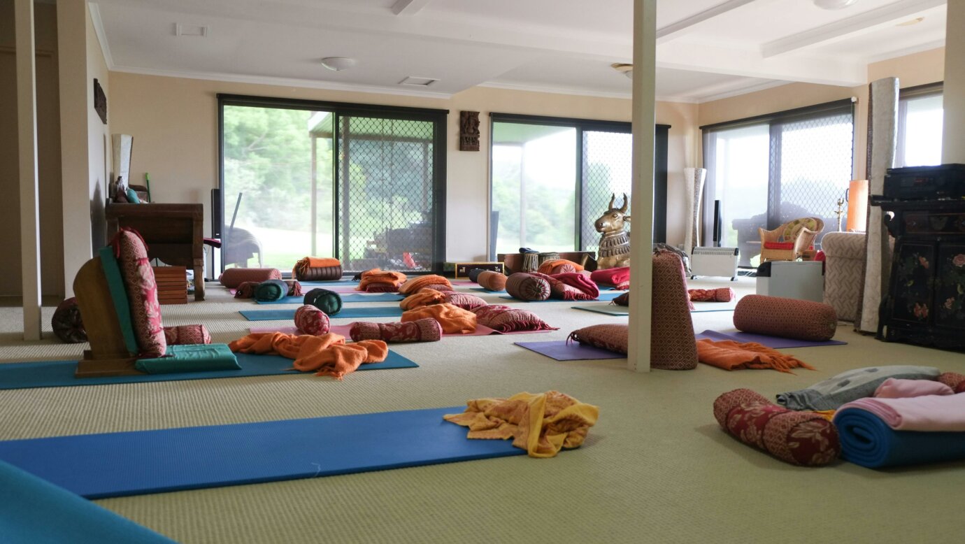 yoga and meditation room