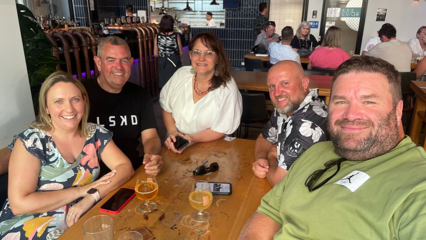 Five friends on a Gold Coast brewery tour