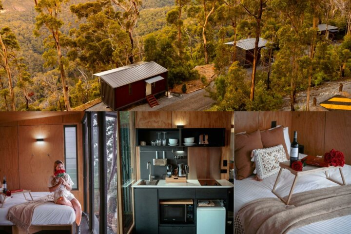 A selection of images of the Binna Burra Tiny Wild Houses