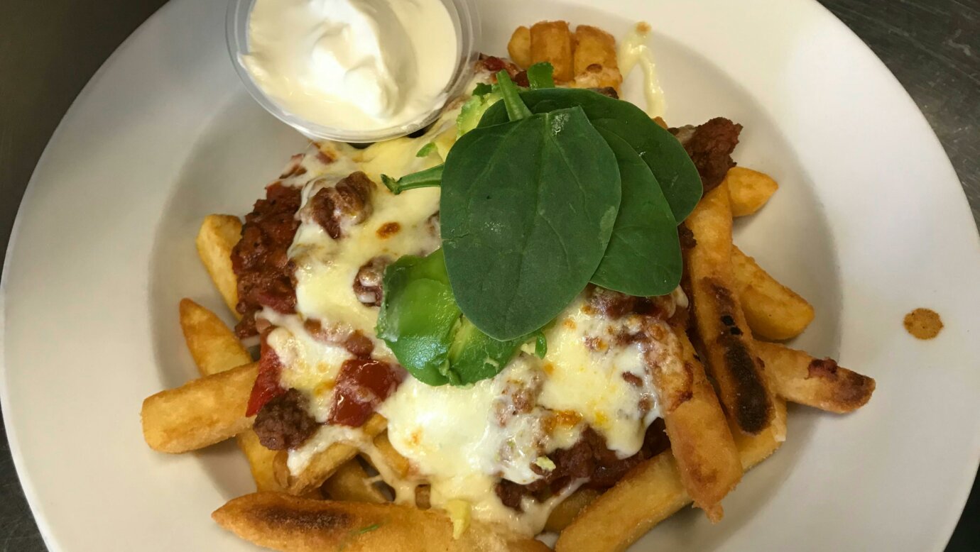 Loaded Fries at Flavours Cafe Boonah