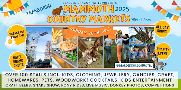 Mammoth Country Markets – Tamborine’s Biggest Market Event!