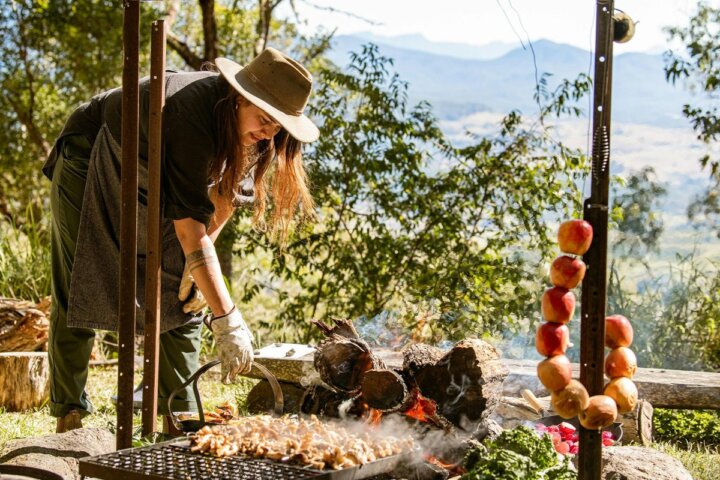 Vegetarian Fireside Feast on Wild Mountains