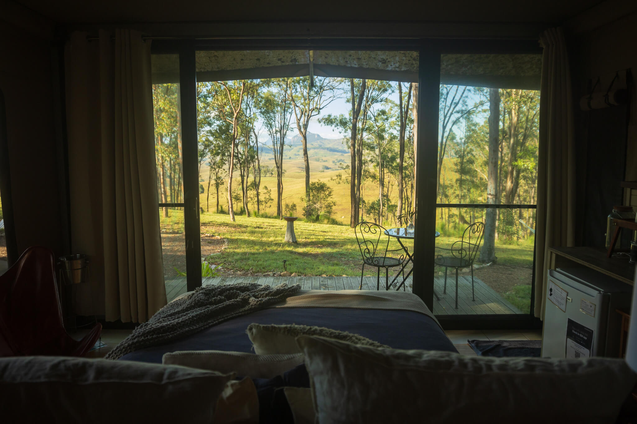 View from Ketchup's Bank Glamping