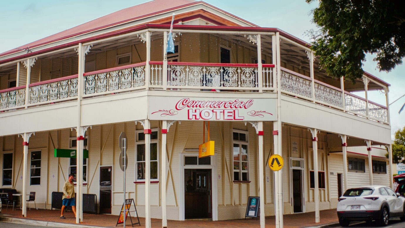 Front of venue
