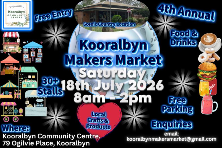 4th Annual Kooralbyn Makers Market