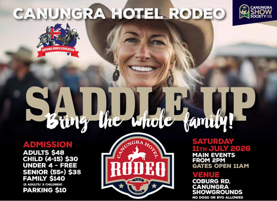 CANUNGRA HOTEL RODEO 2026