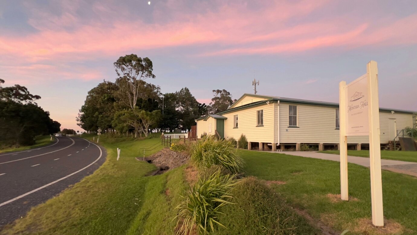 Sunset photo of the hall