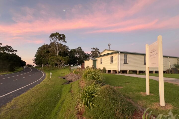 Sunset photo of the hall