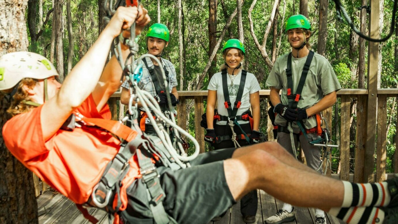 Our zipline tour guides will demonstrate all safety positions and keep you safe at all times!