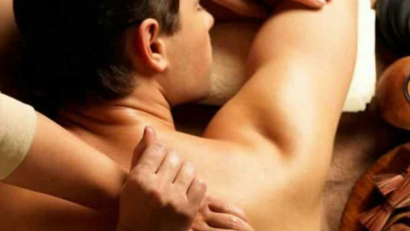 Man receiving deep tissue massage