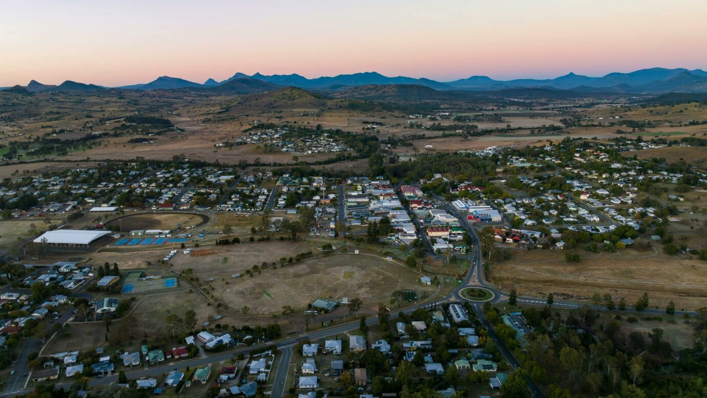 Boonah drone view