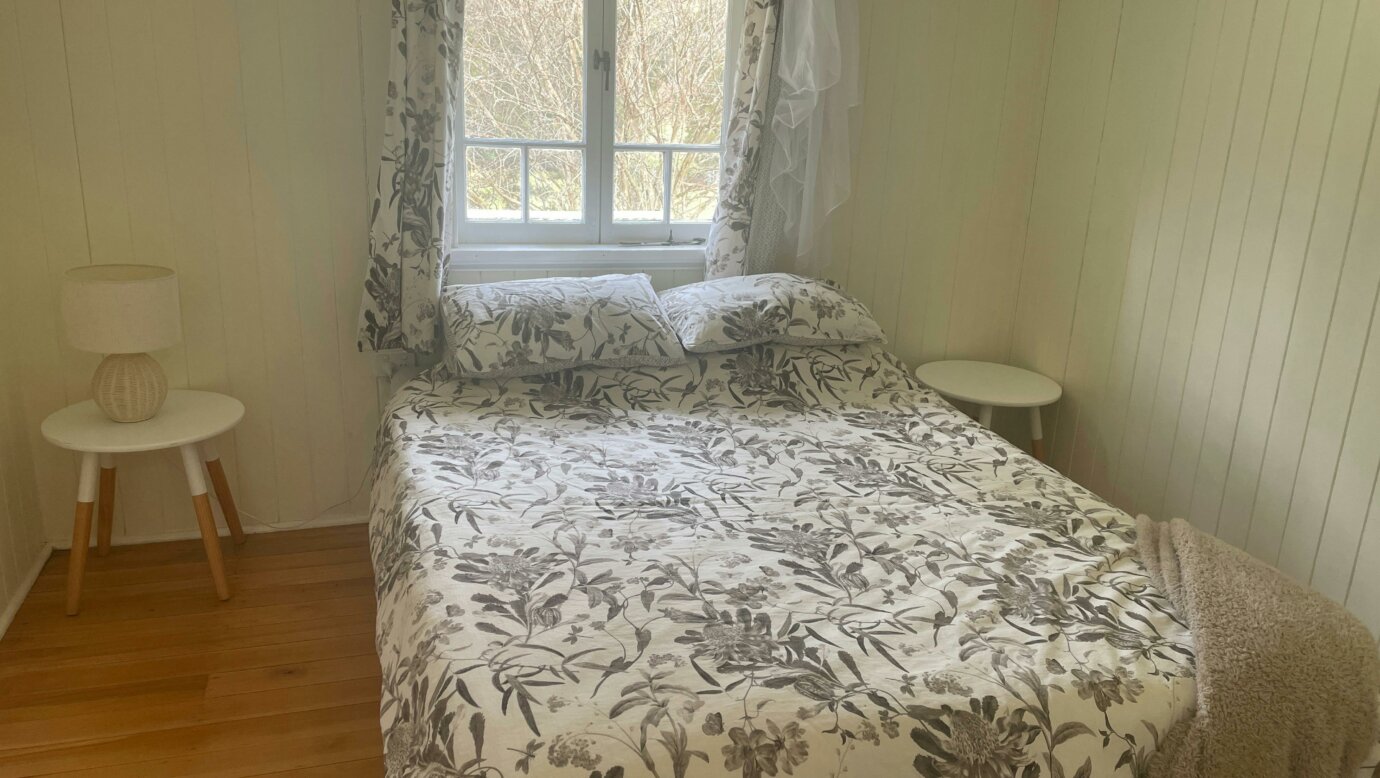 A queen-size bed